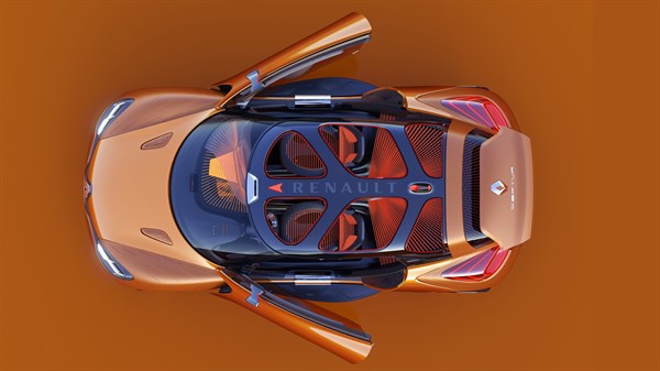 Renault CAPTUR concept car dimensions top view