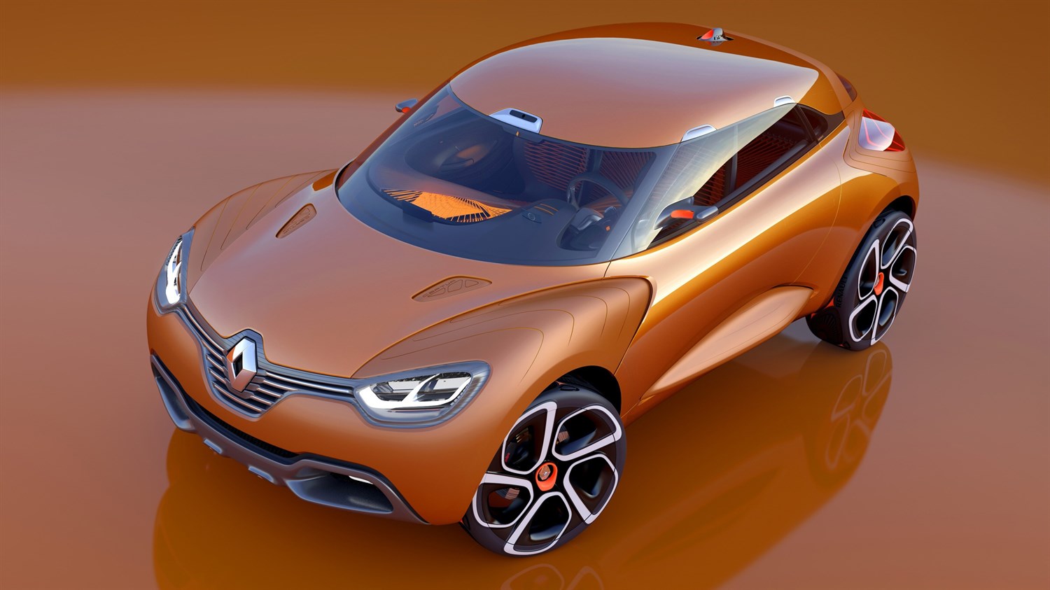 Renault CAPTUR concept car dynamic design exterior top view