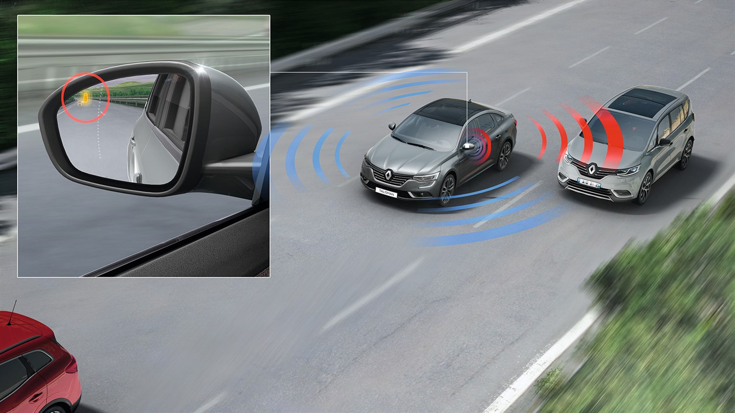 Renault TALISMAN advanced driver assistance systems warn and inform you in real time to maximise your safety.